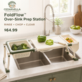 CedarVella™ FoldFlow™ Over-the-Sink Kitchen Prep Station