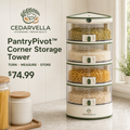 CedarVella™ PantryPivot™ Corner Storage Organizer