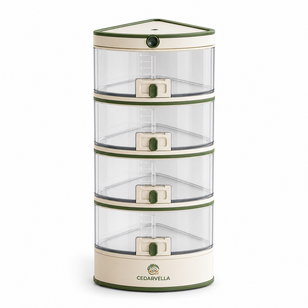 CedarVella™ PantryPivot™ Corner Storage Organizer