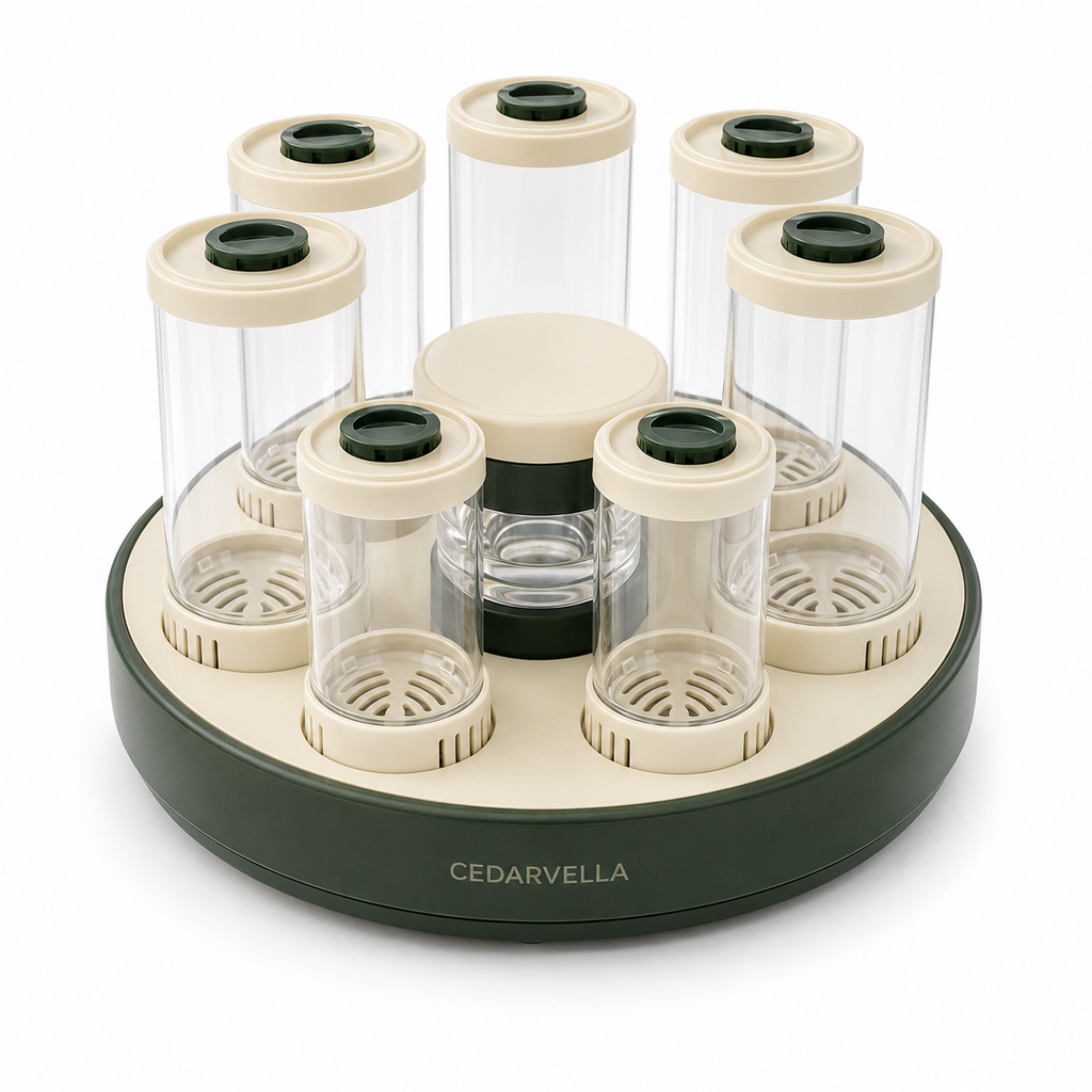 CedarVella™ HerbHalo™ Countertop Herb Keeper